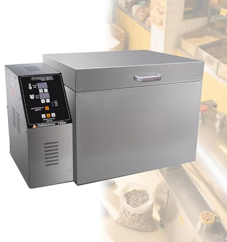 Machine À Rôtir Noix Électrique,Torréfacteur Électrique de Grains de Café Torréfacteur Café Commercial Torréfaction de Grains de Café pour Châtaignes,Arachides et Céréales
