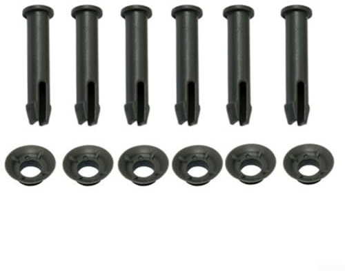 Pool Joint Pins Set, Replacement Pin And Gasket, 55Mm Long For Steel For Pro pool, Plastic Pin Splint And Seals Replacement (6sets)