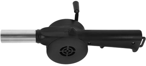 Housoutil Kit de Parrilla Soplador Manual para Barbacoa, Fuelle Portátil de Acero Inoxidable para Uso en Camping y Cocina al Aire Libre