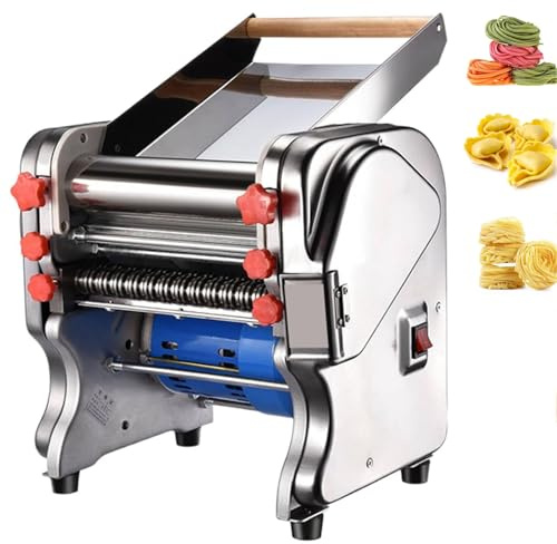 LKYLGYU Macchina per la Pasta elettrica ad Alta Resistenza, 2 in 1 con Rullo per Impasto e tagliapasta a Spessore Regolabile, Macchina per Pasta Professionale per Uso Domestico.