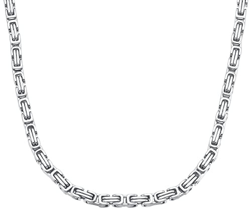 Amor Collier Edelstahl Herren Halsschmuck, Silber, Kommt in Schmuck Geschenk Box