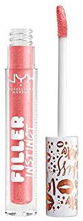 NYX PROFESSIONAL MAKEUP Filler Instinct Plumping Lip Polish, Lip Plumper Gloss - Sparkling Please (Rose Gold)