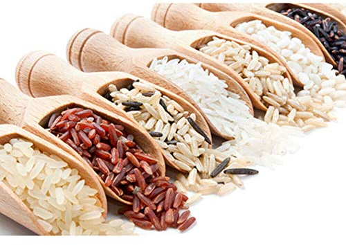 ausuky 3/9 Stück kleine Holzschaufel, Salz, Zucker, Gewürzlöffel, Küche, Apotheke, kleine Dosierlöffel, Behälter (9 Stück)