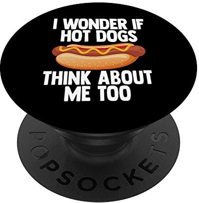 Funny Hot Dog Joke - Grill and Cookout Food Gift PopSockets Grip and Stand for Phones and Tablets