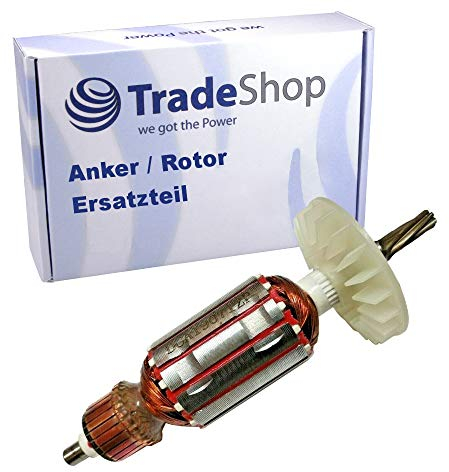 Ersatz Anker mit Lüfter für Bohrhammer, Stemmhammer, Schlagbohrhammer, Meißelhammer wie Bosch GBH 2-24, SPIT 322, kompatibel mit Würth H 24-MLE uvm. / Ersatz Rotor