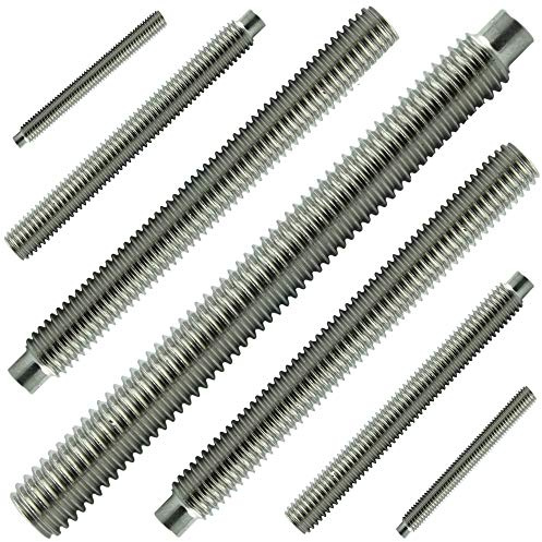 M6x50 mm (30 Stück) Madenschrauben - Edelstahl VA A2 V2A - Gewindestift mit Innensechskant und Zapfen - DIN 915 - ISO 4028 | AGBERG