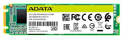 ADATA Ultimate SU650 M.2 512 Go Série ATA III 3D NAND