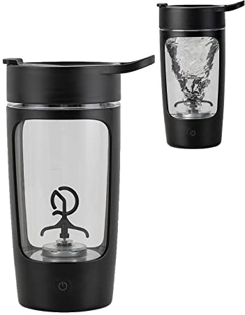 Electric Protein Shaker Bottle, | Tritan | Bpa Free| Blender Bottles 22oz Rechargeable Vortex Portable Mixer, Self Stirring Cup, Auto Mixing Mug For Coffee(Black)