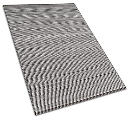 Decormat Teppich Vinyle Outdoor Außenteppich Wetterfest Wasserfest 100x150cm Rot Terassen Gartenteppich - Bambusmatte