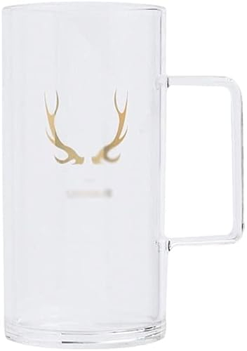 Classic Beer Glasses Freezer compatible Beer Mugs with Handles Freezable Beer Cup Easy Stacking in the cupboard Dishwasher