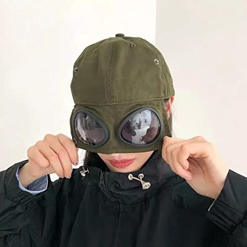 Damen Herren Wintermütze Fliegermütze mit Sonnenbrille für Männer und Frauen Hip Hop Mütze Unisex Herbst und Winter Warme und Elegante Mütze