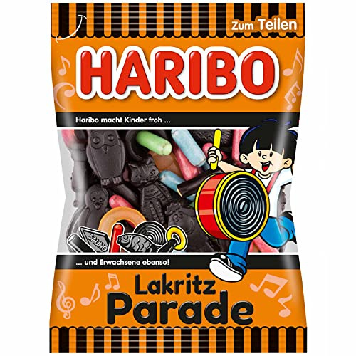Haribo Lakritz Parade 175g - Assortiment de bonbons au réglisse