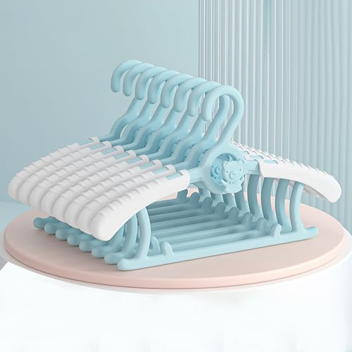 20 stück Kleiderbügel, Mitwachsende Kinderkleiderbügel Platzsparend rutschfeste Babykleiderbügel Baby Kleiderbügel Hangers Aufbewahrung Kleiderbuegel 28-36CM