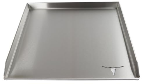 Edelstahl Plancha/Grillplatte/Bratplatte/Burger Platte/passt für z.B Burnhard (415 x 470mm)