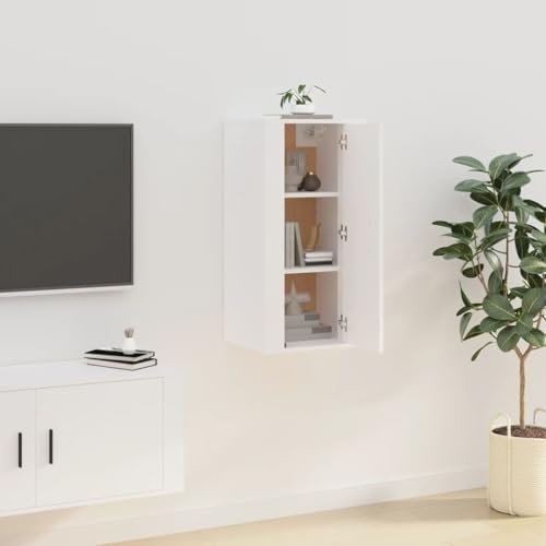 WHOPBXGAD fernsehschrank,tv Bank,tv Tisch,tv tableTV-Wandschrank Weiß 40x34,5x80 cmtv Cabinet,lowboard weiß,tv Schrank Weiss,