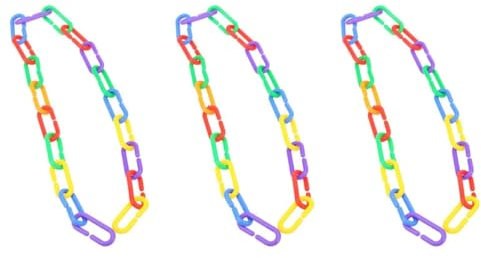 Amosfun 300 STK Vogelkettenspielzeug Leine Für Sittich Vogelkäfig Vogelleine Für Vögel Ketten Verbinden Spielzeuge Spielzeug Für Kinderleine Kinderspielzeug Eingesackt Gürtel