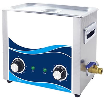 Limpiador ultrasónico 1.3L 2L 3.2L 4.5L 6.5L 10L máquina de acero inoxidable equipo de limpieza industrial para joyería vidrio de latón,6.5L