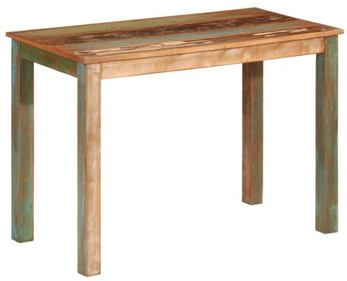 vidaXL Esstisch 110x55x76 cm Altholz Massiv | Ein einzigartiges Used-Finish, das Charakter verleiht, aus massivem Altholz, tolle Größe für Versammlungen