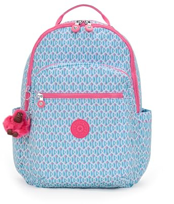 Kipling SEOUL Großer Rucksack, Dreamy Geo C (Blau)