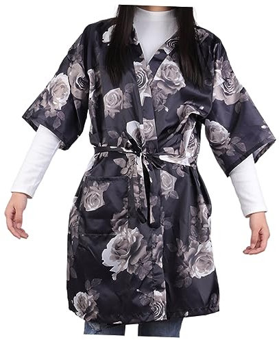 MERRYHAPY Camice Da Cliente Per Salone Mantello Protettivo Grembiule Traspirante Accappatoio Antiaderente Tessuto Comodo Per Spa E Trattamenti Capillari