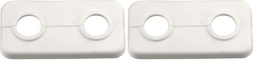 Cornat Doppel-Klapprosette, 18 mm, weiß, 2 Stück, T384001 (Packung mit 2)