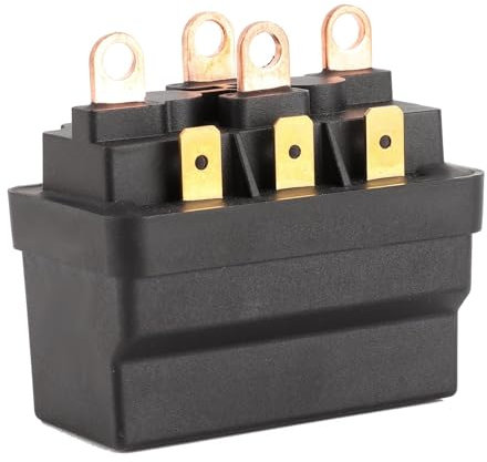 Contactor de relé de contacto de solenoide de cabrestante, 12V, 120A, Universal de acero for vehículos ATV UTV 4X4, 1 ud.