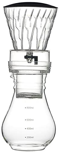 MRKU Cafetera de Goteo para café frío, cafetera de Vidrio con Filtro, cafetera de café expreso, cafetera de Cocina, cafetera de café frío, cafetera de Cocina