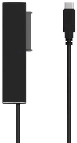 Brightium Adaptador - adaptador SATA a USB-C, compatible con discos duros de 2.5 y 3.5, con USB 3.0/3.1 Gen 1 y alimentación incluida. Color negro.