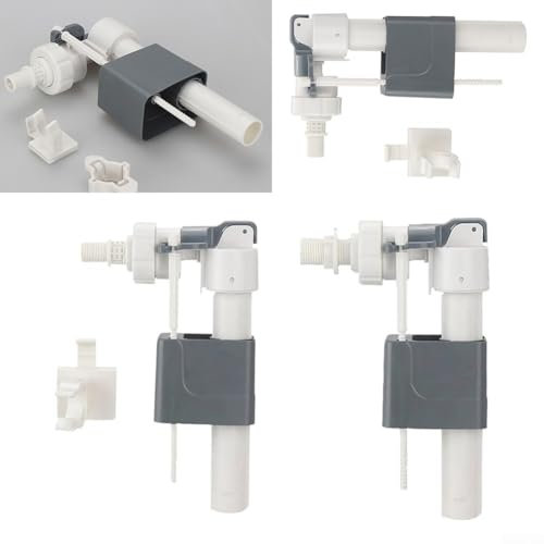 Vanne d'entrée de réservoir d'eau murale pour salle de bain adaptée aux toilettes modernes et traditionnelles, améliorant l'efficacité du débit d'eau (1,27 cm)