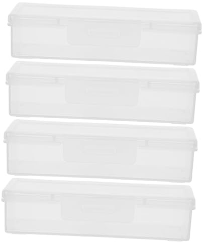 TOYANDONA 4 piezas Contenedor Portátil para Hisopos de Algodón con Dispensador Caja Ligera y Multifuncional para Viaje Baño y Almacenamiento de Bastoncillos Bolas de Algodón y Pequeños