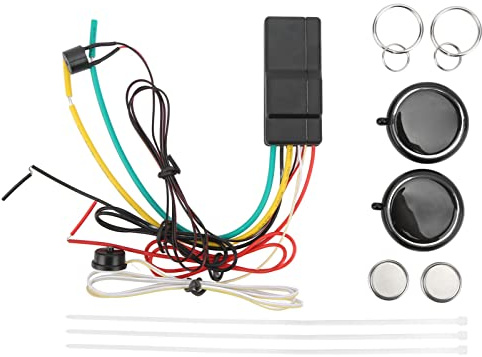 Systeme De Demarrage sans Cle Pke pour Voiture 12v Demarreur A Distance Vol Fonction De Securite Universel pour Vehicules