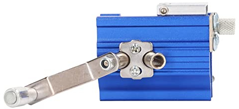 HWGING Chain Saw Teeth Sharpener, Portable Hand Crank Chainsaw Sharpening Jig, Blue Household Chainsaw Teeth Grinder, Precise Sharpening Kit for