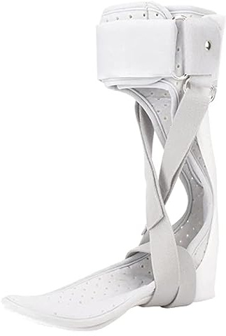 SFQEVHRZ Ortesi per piede cadente, Tutore correttore for caviglia, supporto, protezione, correzione, stecca regolabile, stampaggio a iniezione for il piede(Left,Medium)
