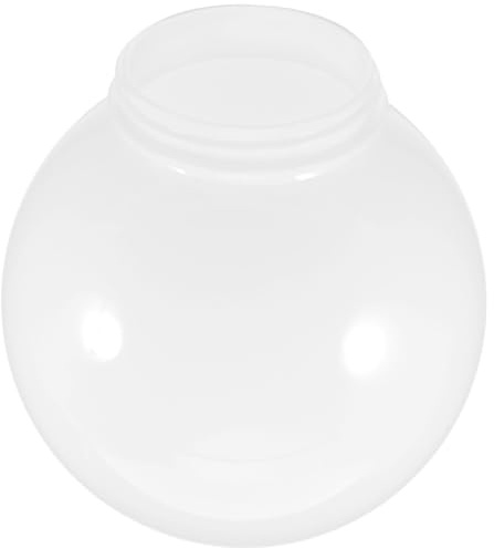 Outanaya Pantalla de lámpara de globo de acrílico para exterior, cubierta de luz white, esfera luminosa para lámpara y decoración de jardín