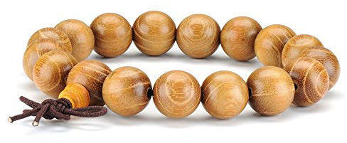 12 MM Natürliche Holzperlen Armband Tibetisch-buddhistischen Meditation Mala Gebetskette Männer Elastische Armband