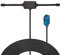 BINGFU Auto Stereo AM FM Antenne, Versteckte Windschutzscheiben Paste UKW Radio Antenne Kompatibel mit Fahrzeug Auto Stereo Audio Radio Media Head Unit Empfänger