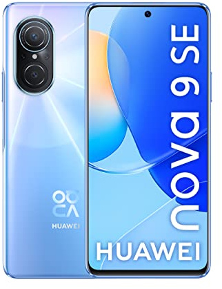 HUAWEI Nova 9 SE Smartphone con Pantalla de 6.78 FullView Display, fotografía de 108 MP de Alta Resolución, Carga rápida de 66W Supercharge, Marcos ultrafinos de 1.05 mm, Azul
