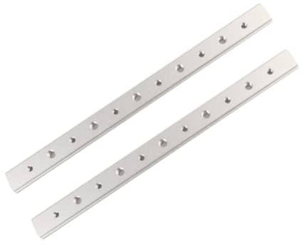 2 Piezas Placa de Ranura en T de Aluminio 300mm para Sierra Circular de Mesa Accesorios de Carpintería