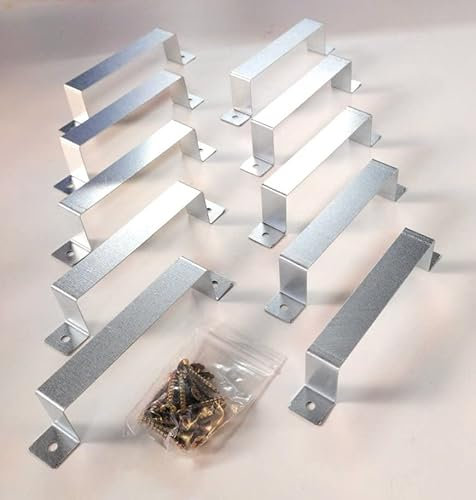 POSTFIX Fence Panel Security Brackets for Concrete or Wooden Posts. In packs of 10 (Inc. 20 Fixing Screws) (1 Pack of 10)
