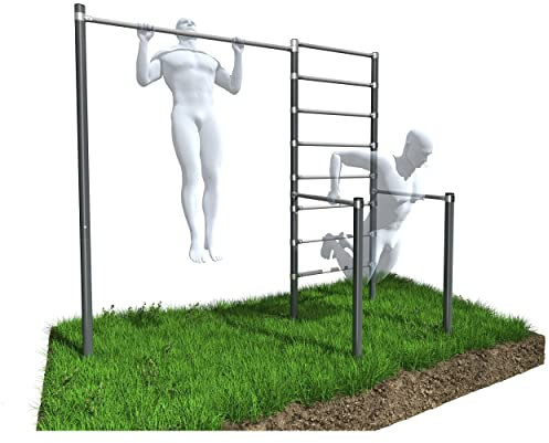 ZO7-60 Station de traction d'extérieur barre de traction Échelle Espalier Barres