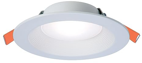 HALO RL 6 in Canless LED Recessed Ceiling Light with Selectable Color Temperature 2700K-5000K Selectable Lumen 900/1200 for Indoor Outdoor Wet Locations Dimmable IC Rated- RL6LS9FSD2W1EWHDM