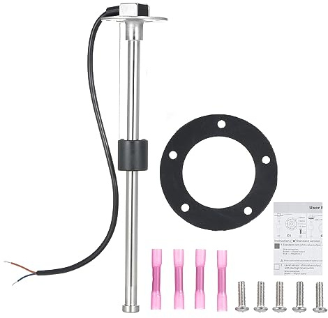 Shkalacar Sensor de Nivel de Combustible 240-33ohm para Barco Coche Camión RV, Agua para Medidor de Combustible Unidad de Emisor de Combustible de Acero Inoxidable 305mm