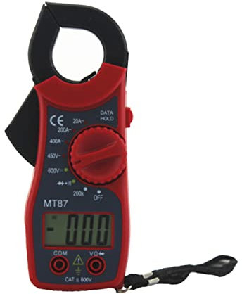 OSALADI Pince Multimètre Numérique Mt87 Pince Ampèremétrique Rouge Outil De Test Numérique Instrument De Mesure Électronique