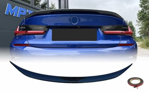 MpTuned Heckspoiler passend für BMW 3er G20 Limousine 2019–2026, Spoiler Lippe Kofferraum Performance Stil, ABS Kunststoff Carbon Optik, Sport Design, Einfache Installation