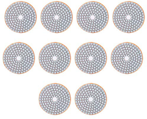 Dischi Abrasivi Diamantati 3 Pollici 300 Tamponi per Lucidatura a Rete per Marmo Cemento Pietra Ceramica con Fori di Ingresso 'acqua, Adatti per Lucidatura a Umido o a Secco