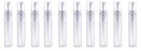 10ML Parfümzerstäuber Nachfüllbar, 10 Stück Parfüm Zerstäuber Sprühflasche für Reise Handtasche unterwegs, Parfüm Zerstäuber Nachfüllbar Leer (Clear,3ML)