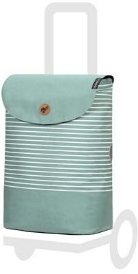 Andersen Einkaufstrolley Ersatztasche - 37 Liter - extra Innenfach - wasserabweisend - Reflektoren - faltbar - Tilde Mint