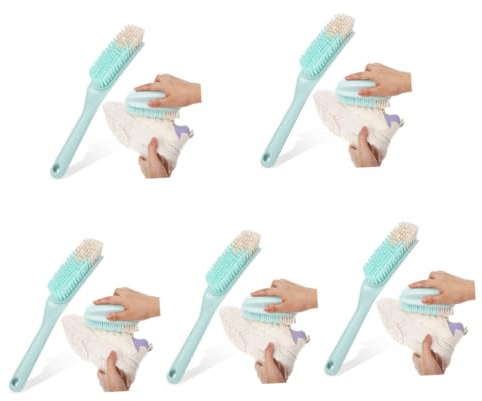 PACKOVE 5ensembles Brosse De Nettoyage Multifonction avec Manche De Brosses à Chaussures Linge Outils De Nettoyage pour Vêtements Et Diverses