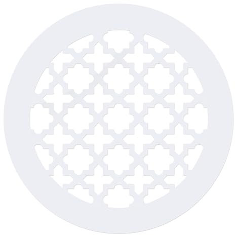 PATIKIL Copertura Griglia di Aerazione Apertura Duct 4, Vetro Acrilico (Pmma) Copertura Foro Decorativa per Parete e Soffitto per Ventilazione Domestica