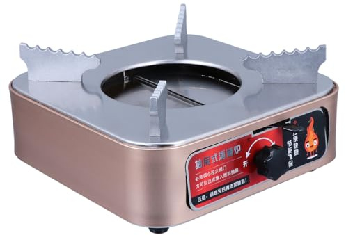 Sosoport Estufa De Alcohol Tipo Cajón De Acero Inoxidable Para Camping Hornillo Portátil Cocina Ollas Calientes Picnic Senderismo